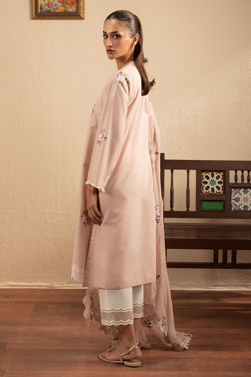 Cross Stitch | Exclusive Pret | Dusty Pink-2PC (Shirt & Dupatta), image 6