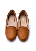 Camel Brown Loafers by Designer House of Maryam - House of Maryam - Pakistani Designer Ethnic Wear in {{ shop.shopifyCountryName }}