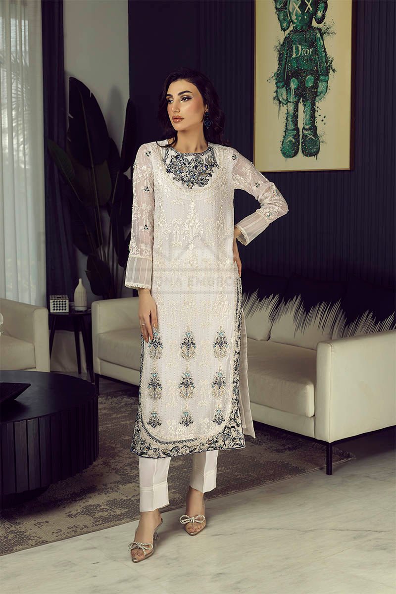 Panache | Pret | Celestial Swan -  Panache By Mona clothing - Original Designer Dress - House of Maryam