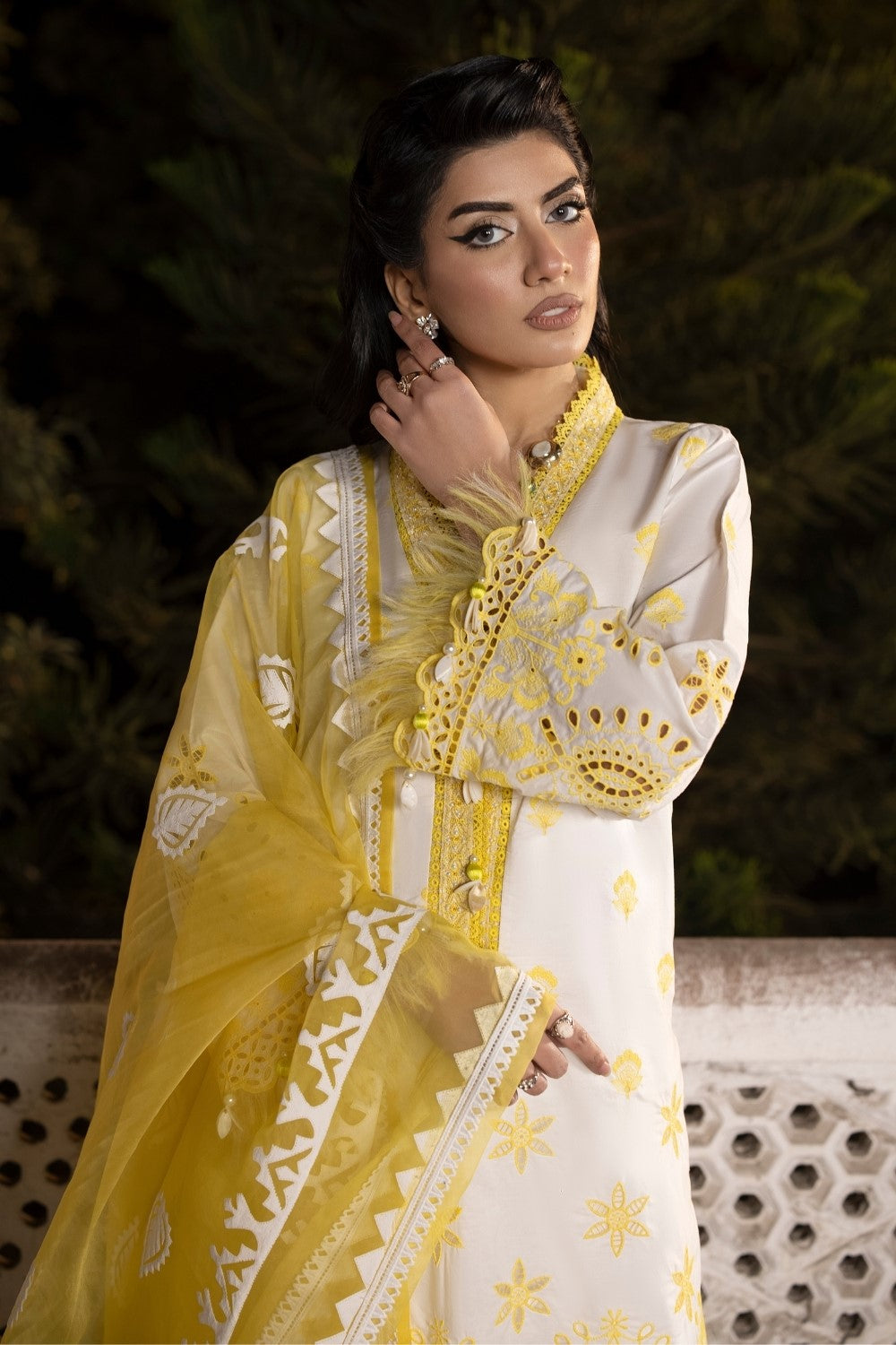 Ittehad | Embroidered Lawn | I-11 -  Ittehad Luxury - Original Designer Dress - House of Maryam