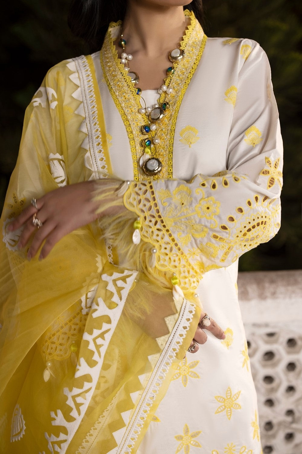 Ittehad | Embroidered Lawn | I-11 -  Ittehad Luxury - Original Designer Dress - House of Maryam