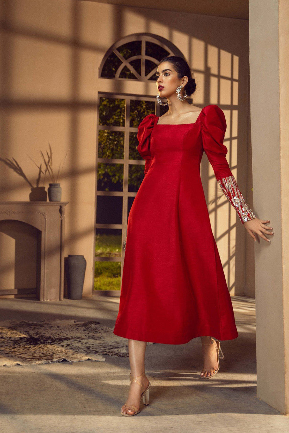 Caia | Pret Collection | CERISE -  Caia Formal - Original Designer Dress - House of Maryam