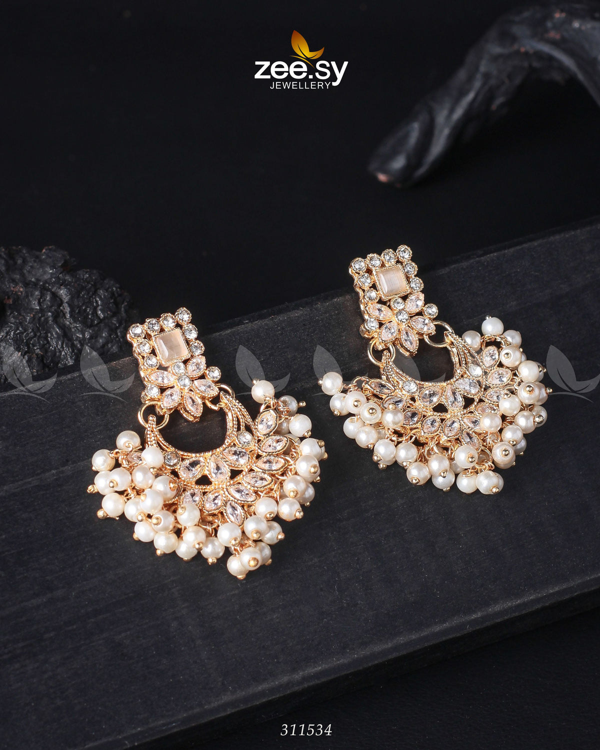 Lily Earrings -  Zeesy Earrings - Original Designer Dress - House of Maryam