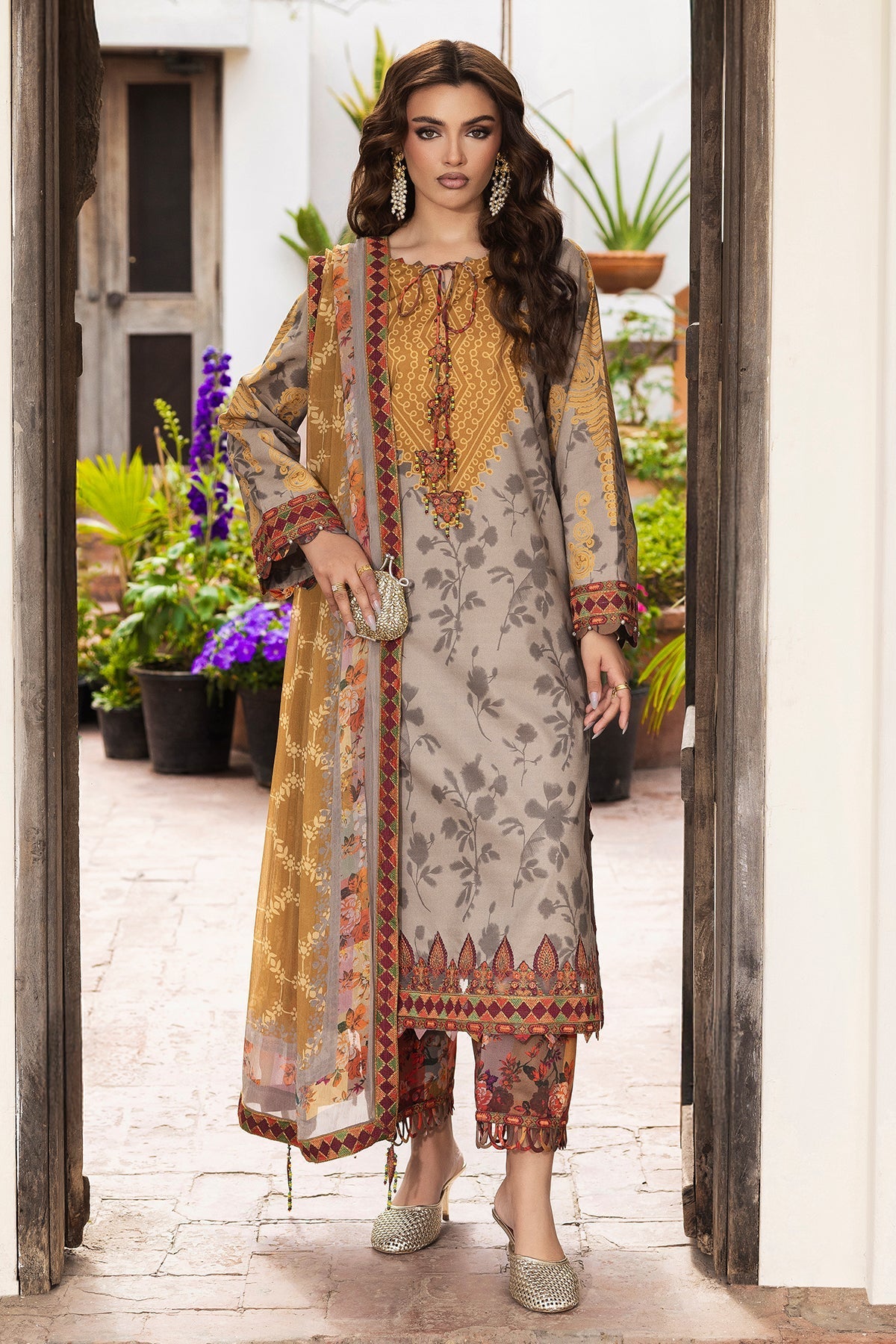 Charizma | Andaaz Lawn 26 | CAD6-02-Brand:Charizma-Type:Ladies Clothes - House of Maryam- Buy in UK, USA