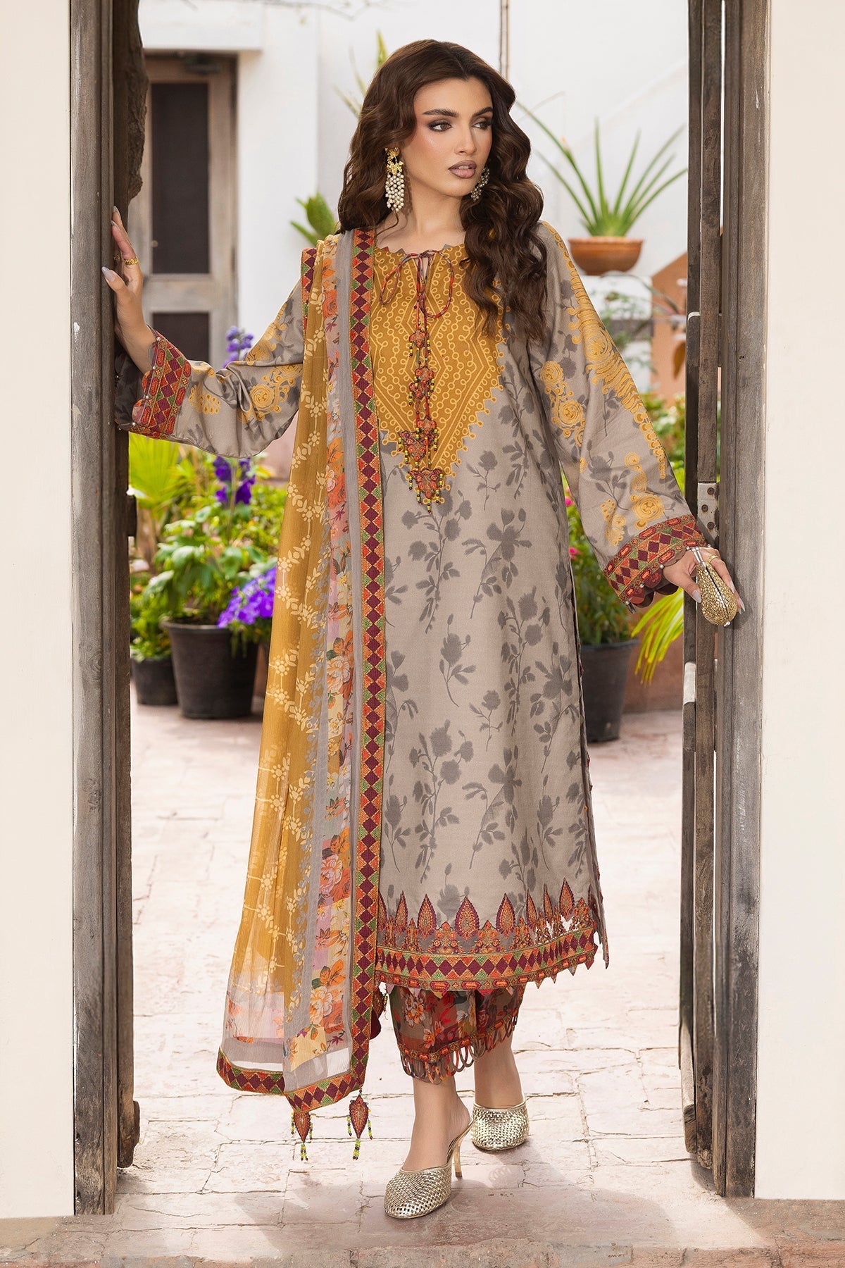 Charizma | Andaaz Lawn 26 | CAD6-02-Brand:Charizma-Type:Ladies Clothes - House of Maryam- Buy in UK, USA