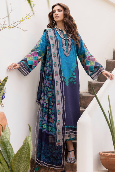Charizma | Andaaz Lawn 26 | CAD6-03-Brand:Charizma-Type:Ladies Clothes-Dark Navy Blue-Lawn-House of Maryam- Buy in UK, USA