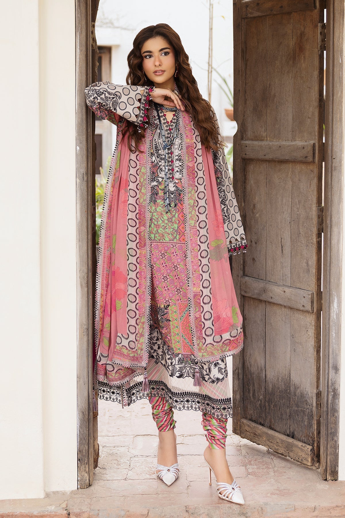 Charizma | Andaaz Lawn 26 |CAD6-04-Brand:Charizma-Type:Ladies Clothes-Pink-Lawn-House of Maryam- Buy in UK, USA