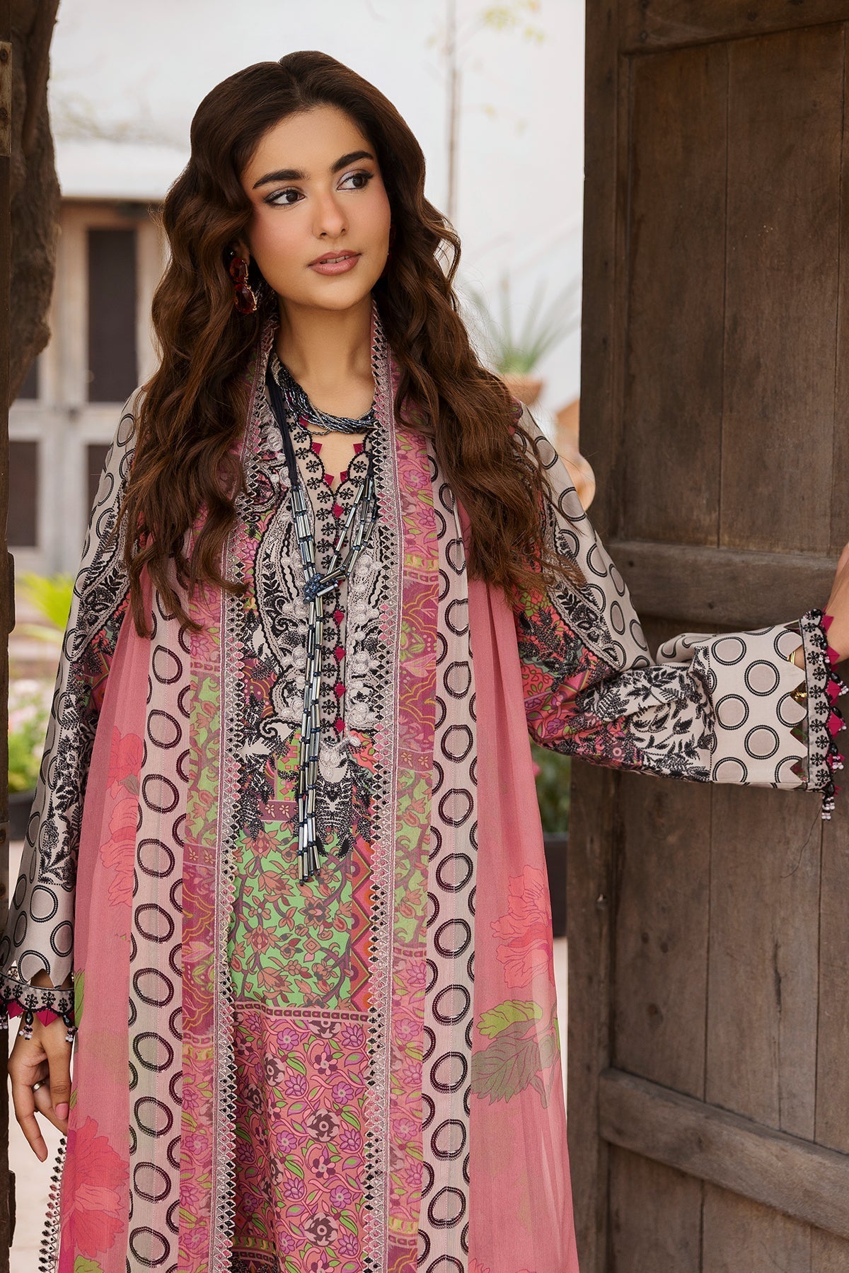 Charizma | Andaaz Lawn 26 |CAD6-04-Brand:Charizma-Type:Ladies Clothes-Pink-Lawn-House of Maryam- Buy in UK, USA