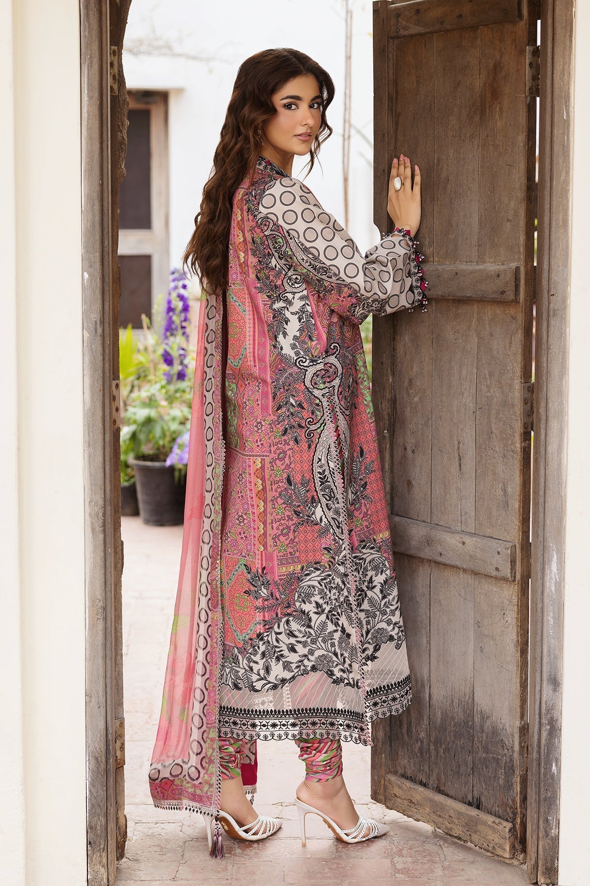 Charizma | Andaaz Lawn 26 |CAD6-04-Brand:Charizma-Type:Ladies Clothes-Pink-Lawn-House of Maryam- Buy in UK, USA