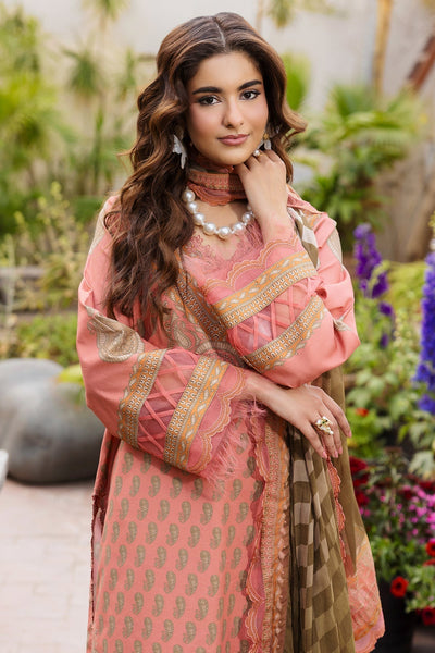 Charizma | Andaaz Lawn 26 | CAD6-07-Brand:Charizma-Type:Ladies Clothes-Pale Peach-Lawn-House of Maryam- Buy in UK, USA