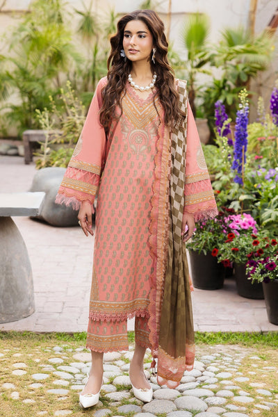 Charizma | Andaaz Lawn 26 | CAD6-07-Brand:Charizma-Type:Ladies Clothes-Pale Peach-Lawn-House of Maryam- Buy in UK, USA