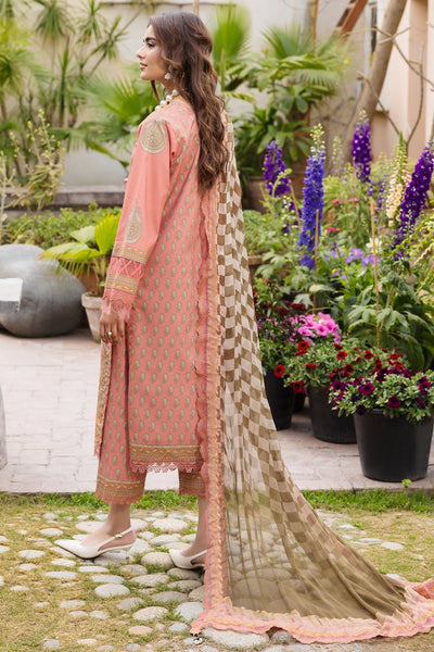 Charizma | Andaaz Lawn 26 | CAD6-07-Brand:Charizma-Type:Ladies Clothes-Pale Peach-Lawn-House of Maryam- Buy in UK, USA