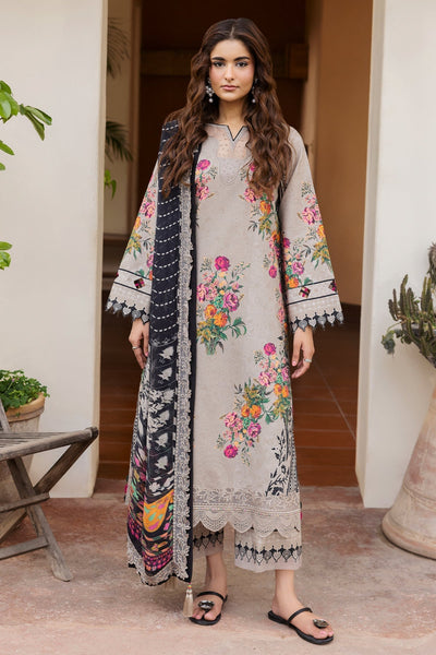 Charizma | Andaaz Lawn 26 | CAD6-08-Brand:Charizma-Type:Ladies Clothes-Soft Gray-Lawn-House of Maryam- Buy in UK, USA