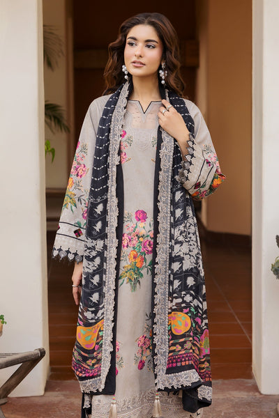 Charizma | Andaaz Lawn 26 | CAD6-08-Brand:Charizma-Type:Ladies Clothes-Soft Gray-Lawn-House of Maryam- Buy in UK, USA