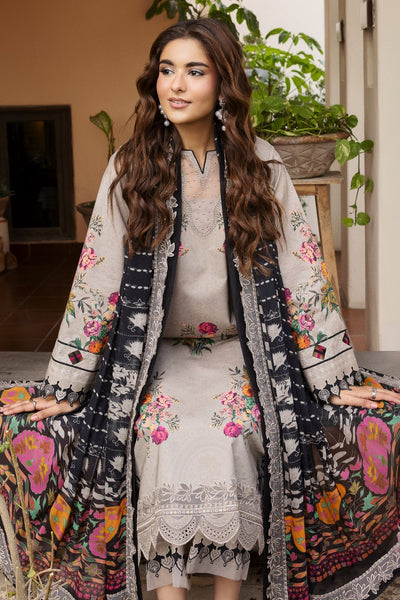Charizma | Andaaz Lawn 26 | CAD6-08-Brand:Charizma-Type:Ladies Clothes-Soft Gray-Lawn-House of Maryam- Buy in UK, USA