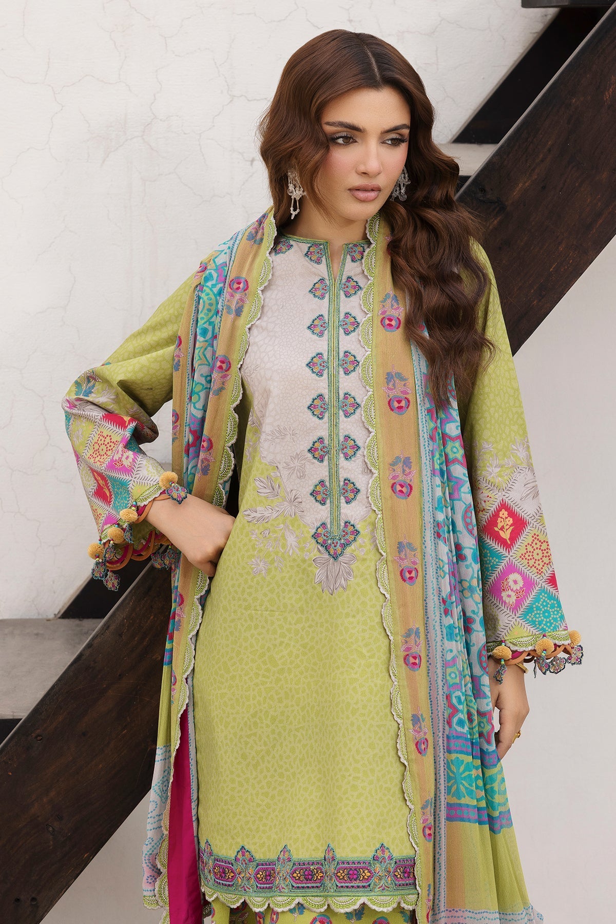 Charizma | Andaaz Lawn 26 | CAD6-10-Brand:Charizma-Type:Ladies Clothes-Mint Green-Lawn-House of Maryam- Buy in UK, USA