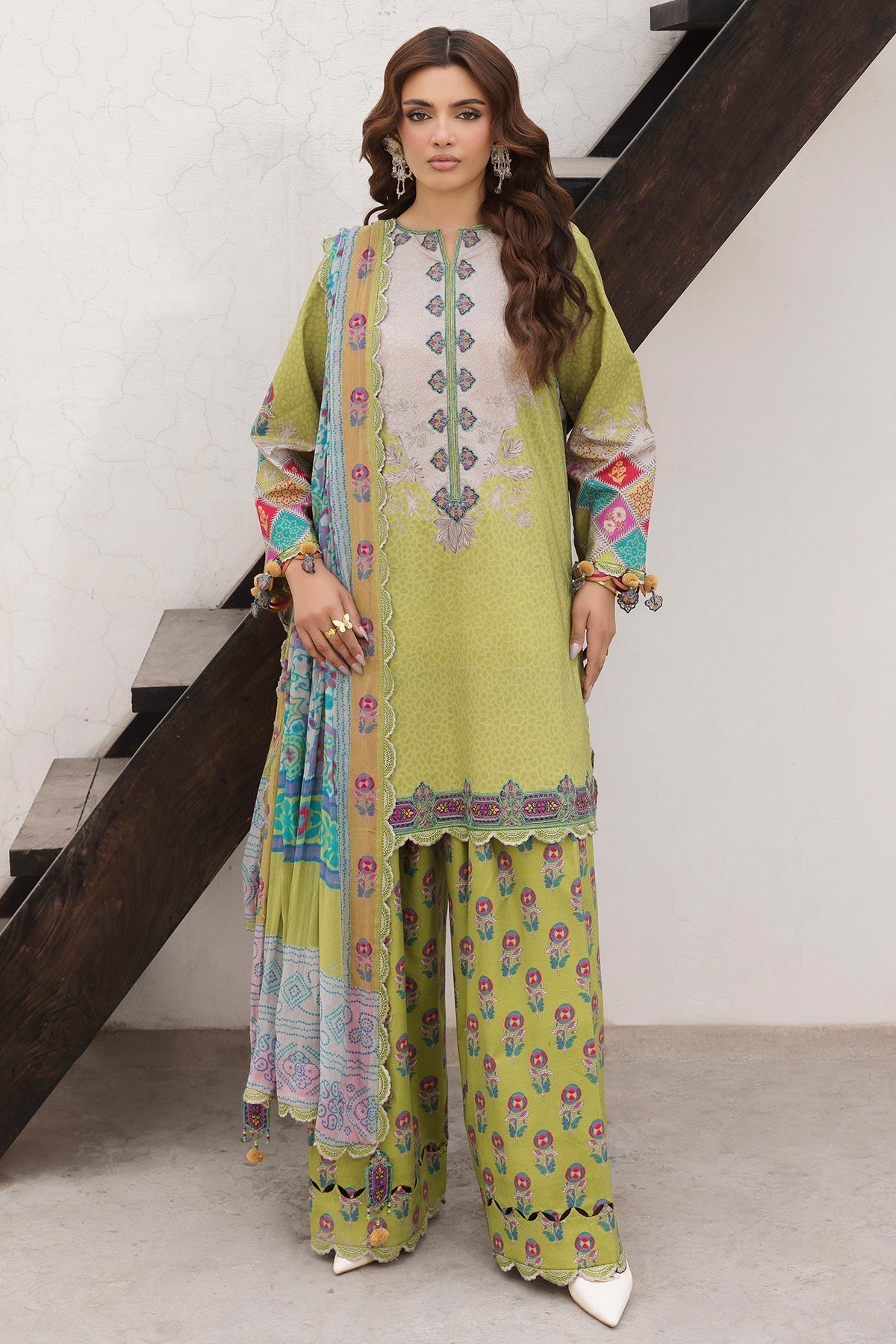 Charizma | Andaaz Lawn 26 | CAD6-10-Brand:Charizma-Type:Ladies Clothes-Mint Green-Lawn-House of Maryam- Buy in UK, USA