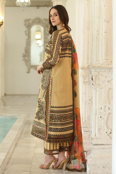 Charizma | Aniq Lawn Collection | AN5-04-Brand:Charizma-Type:Ladies Clothes-Pale Yellow-Lawn-House of Maryam- Buy in UK, USA