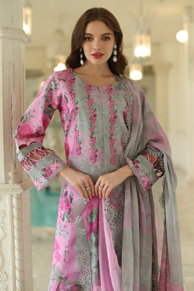Charizma | Aniq Lawn Collection | AN5-06-Brand:Charizma-Type:Ladies Clothes-Gray-Lawn-House of Maryam- Buy in UK, USA