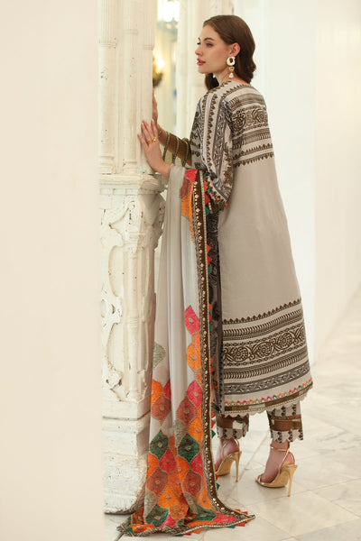 Charizma | Aniq Lawn Collection | AN5-08-Brand:Charizma-Type:Ladies Clothes-Beige-Lawn-House of Maryam- Buy in UK, USA