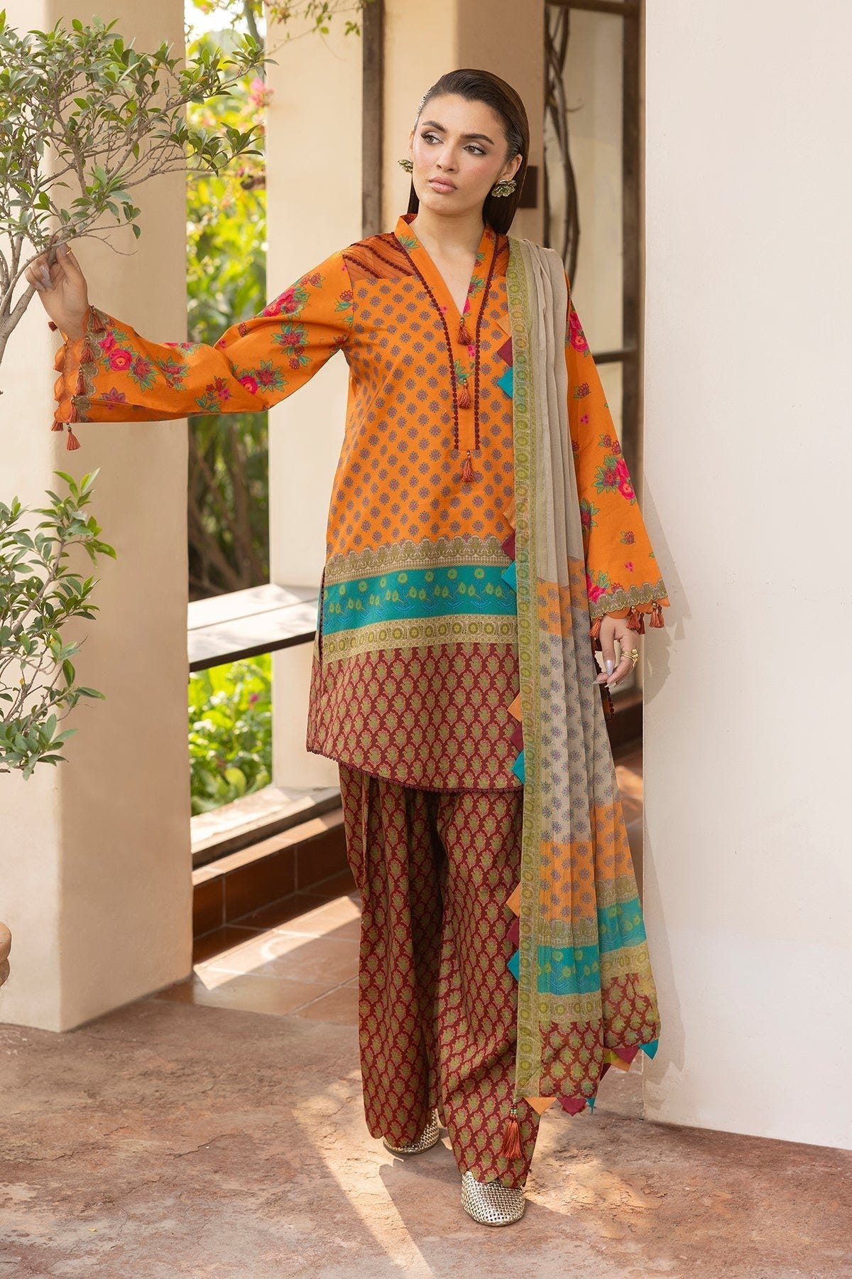Charizma | C Print Collection | CP6-01-Brand:Charizma-Type:Ladies Clothes - House of Maryam- Buy in UK, USA