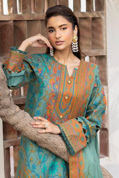 Charizma | C Print Collection | CP6-03-Brand:Charizma-Type:Ladies Clothes-Teal-Lawn-House of Maryam- Buy in UK, USA