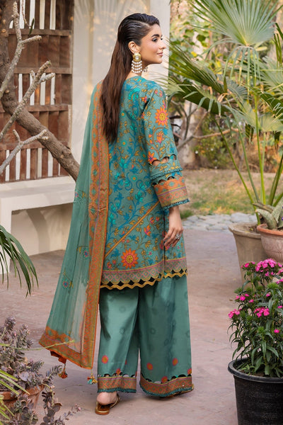 Charizma | C Print Collection | CP6-03-Brand:Charizma-Type:Ladies Clothes-Teal-Lawn-House of Maryam- Buy in UK, USA
