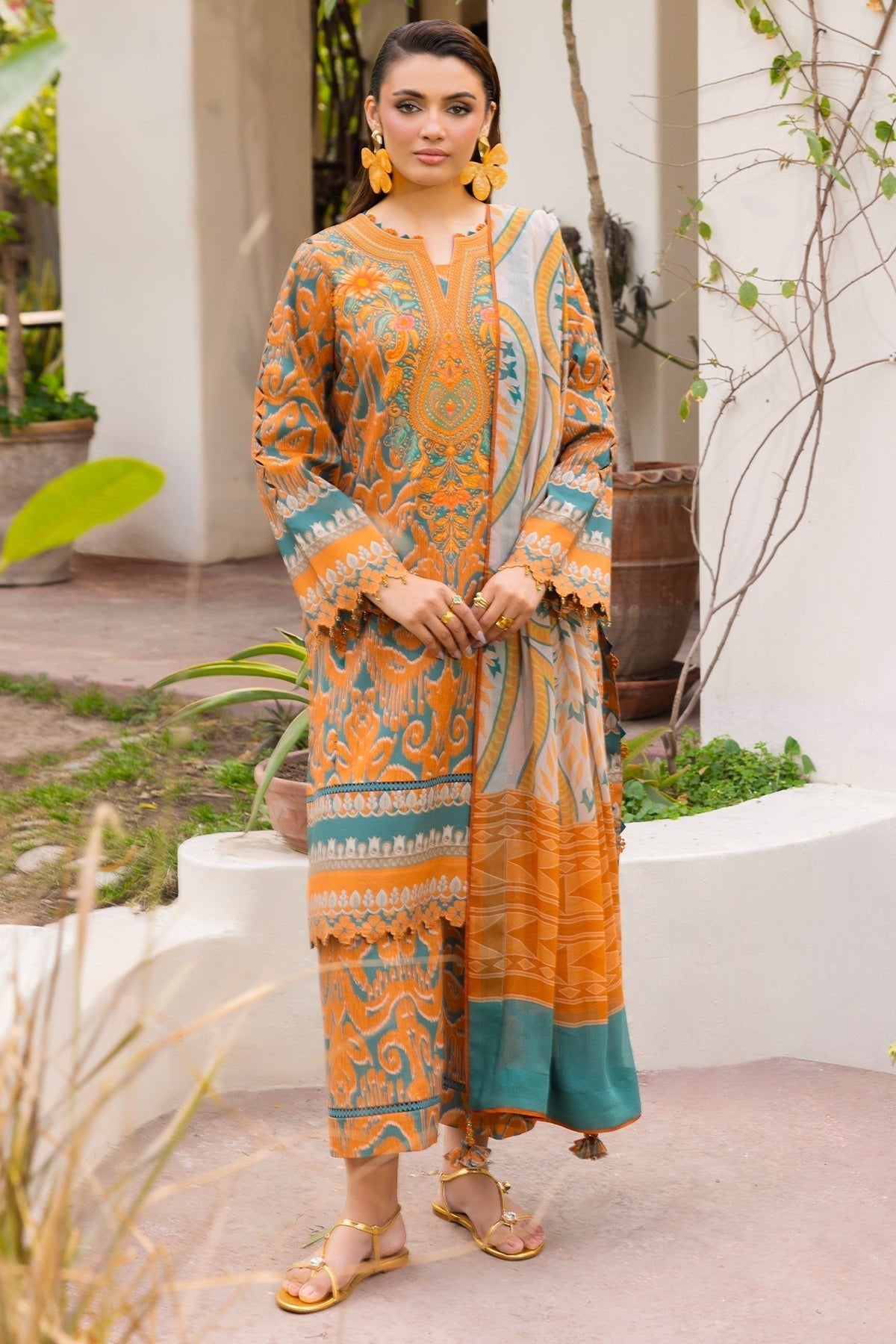 Charizma | C Print Collection | CP6-05-Brand:Charizma-Type:Ladies Clothes - House of Maryam- Buy in UK, USA