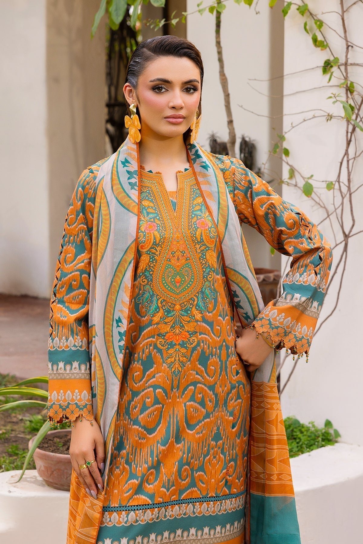 Charizma | C Print Collection | CP6-05-Brand:Charizma-Type:Ladies Clothes - House of Maryam- Buy in UK, USA
