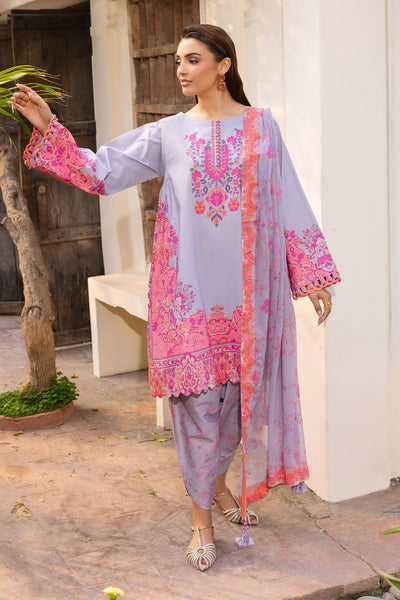 Charizma | C Print Collection | CP6-06-Brand:Charizma-Type:Ladies Clothes-Light Lavender-Lawn-House of Maryam- Buy in UK, USA