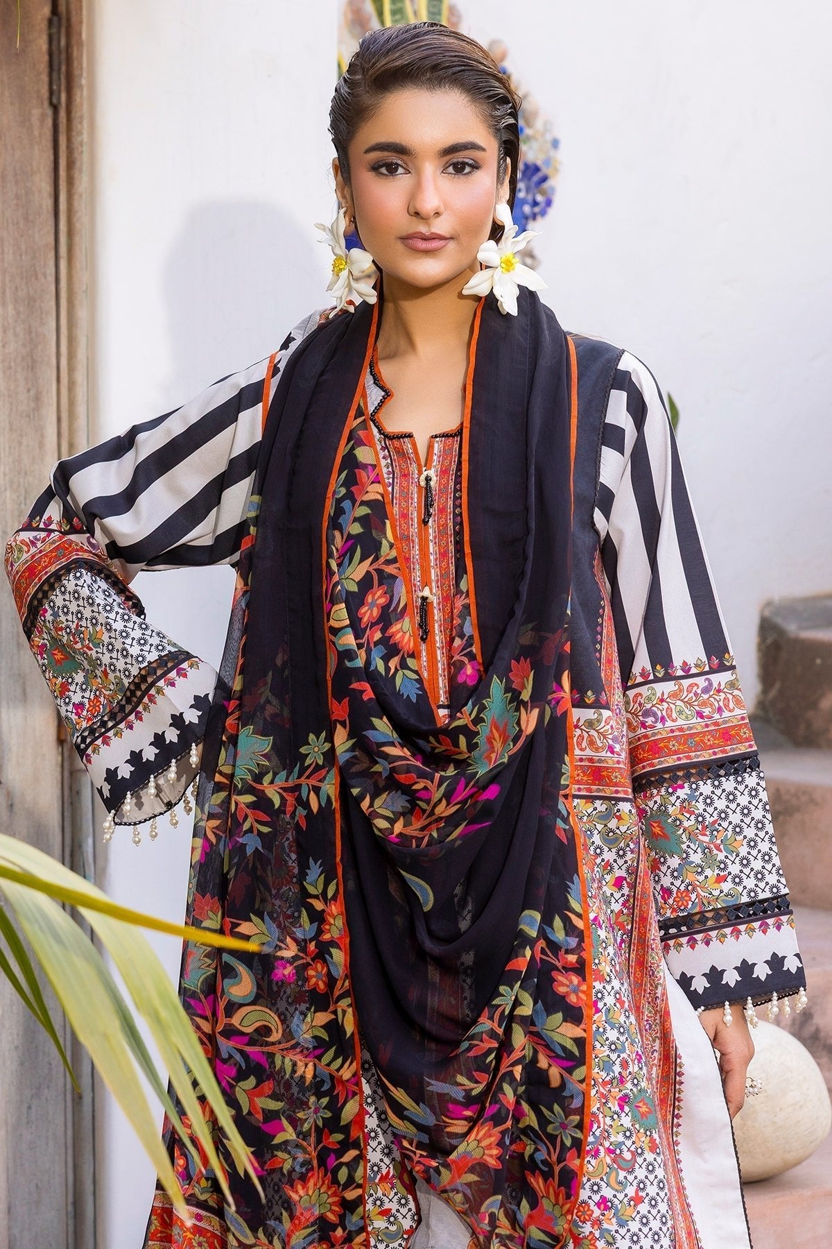 Charizma | C Print Collection | CP6-07-Brand:Charizma-Type:Ladies Clothes-Off White-Lawn-House of Maryam- Buy in UK, USA