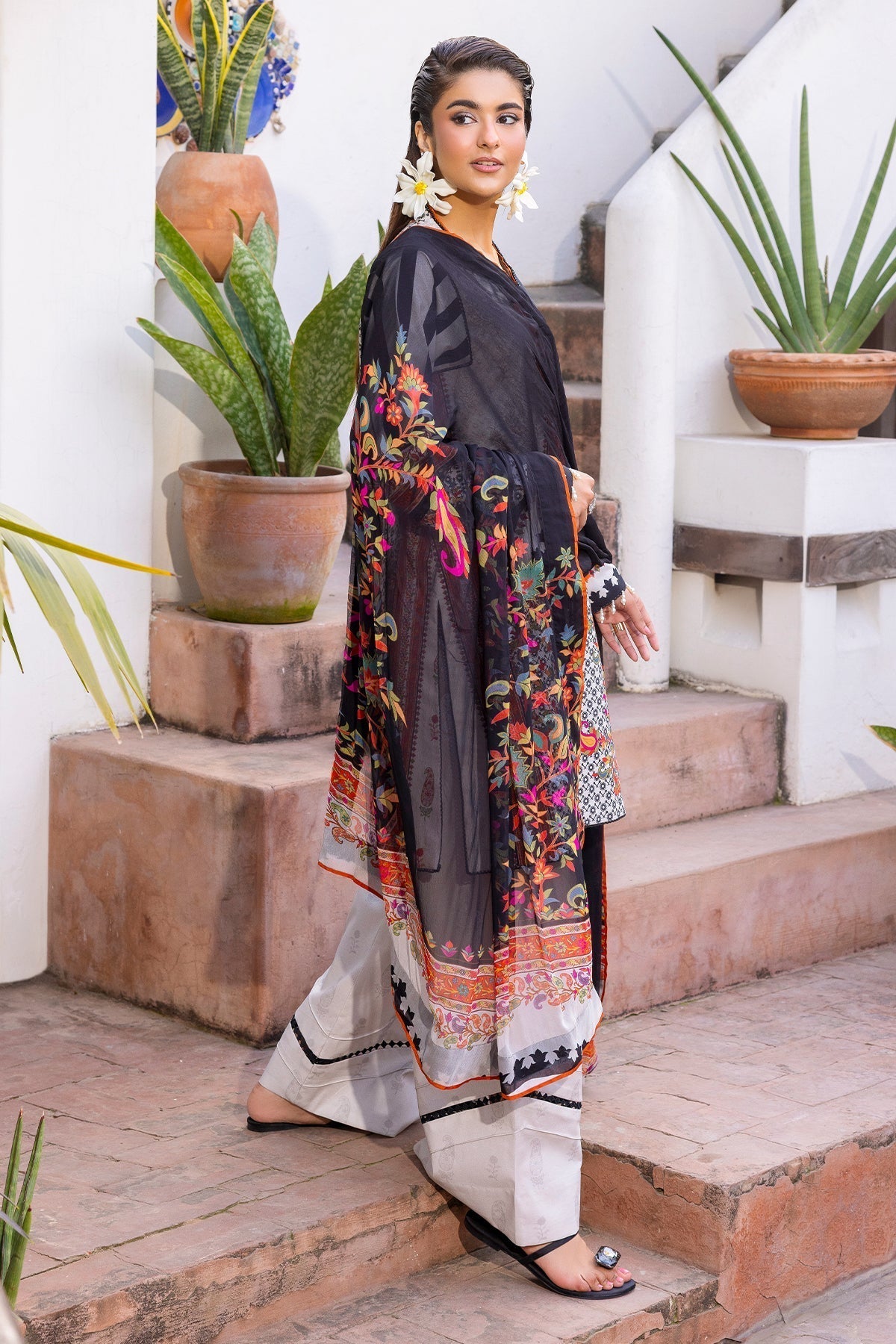 Charizma | C Print Collection | CP6-07-Brand:Charizma-Type:Ladies Clothes-Off White-Lawn-House of Maryam- Buy in UK, USA