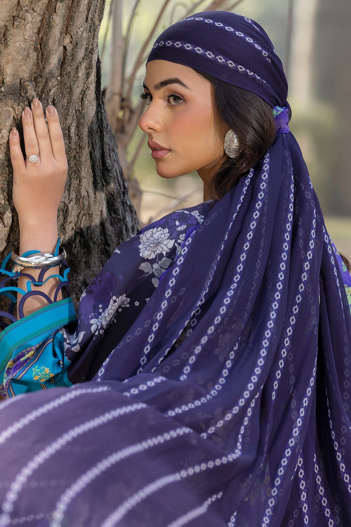 Charizma | C prints Lawn |CP5-15-Brand:Charzima-Type:Ladies Clothes-Navy-Lawn-House of Maryam- Buy in UK, USA