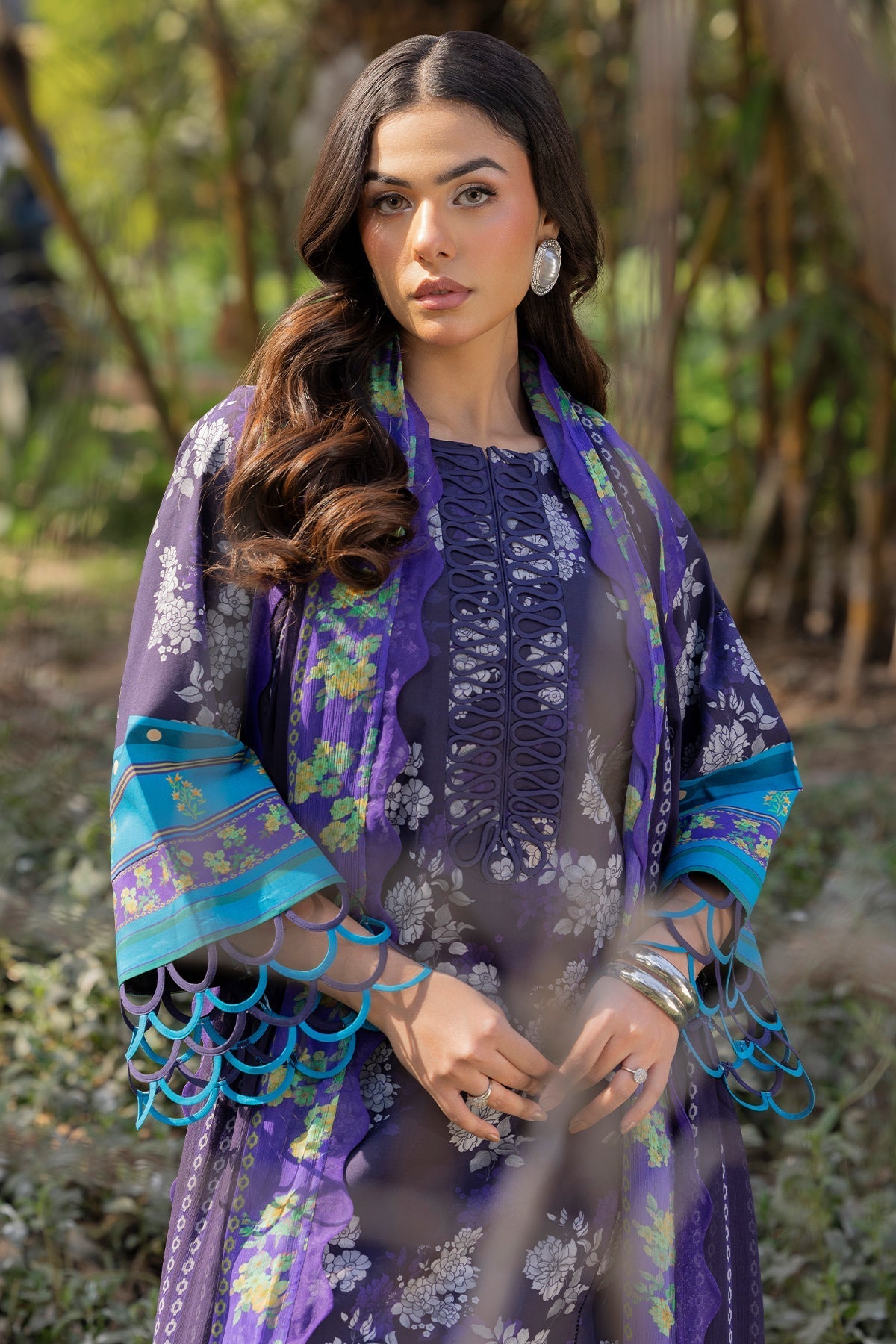 Charizma | C prints Lawn |CP5-15-Brand:Charzima-Type:Ladies Clothes-Navy-Lawn-House of Maryam- Buy in UK, USA