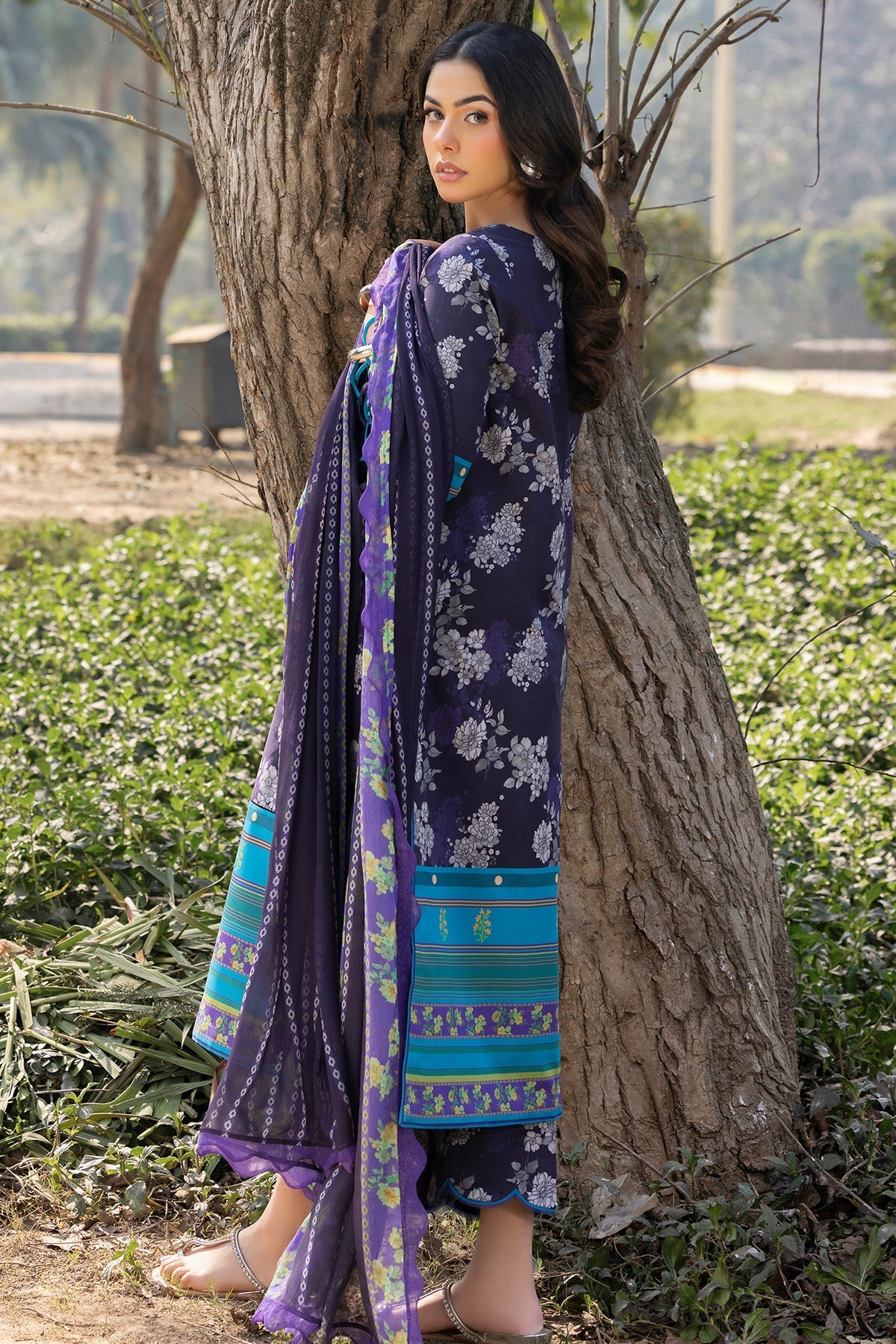 Charizma | C prints Lawn |CP5-15-Brand:Charzima-Type:Ladies Clothes-Navy-Lawn-House of Maryam- Buy in UK, USA