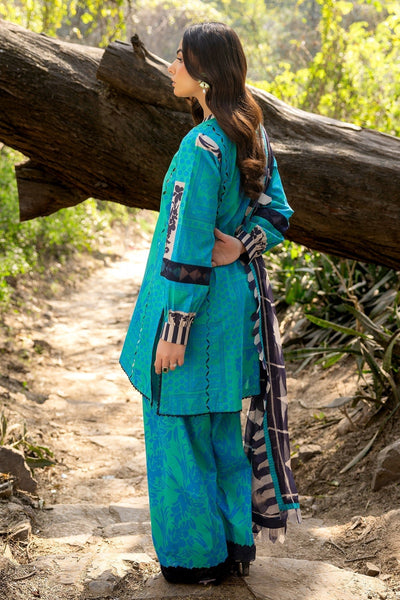 Charizma | C prints Lawn | CP5-17-Brand:Charizma-Type:Ladies Clothes-Bright Teal-Lawn-House of Maryam- Buy in UK, USA