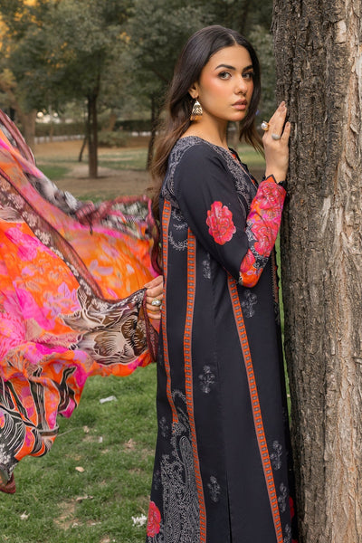 Charizma | C prints Lawn | CP5-18-Brand:Charizma-Type:Ladies Clothes-Black-Lawn-House of Maryam- Buy in UK, USA