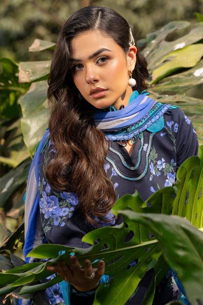 Charizma | C prints Lawn | CP5-19-Brand:Charizma-Type:Ladies Clothes-Navy-Lawn-House of Maryam- Buy in UK, USA