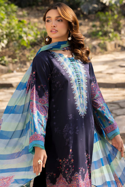 Charizma | C prints Lawn | CP5-20-Brand:Charizma-Type:Ladies Clothes-Dark Purple-Lawn-House of Maryam- Buy in UK, USA
