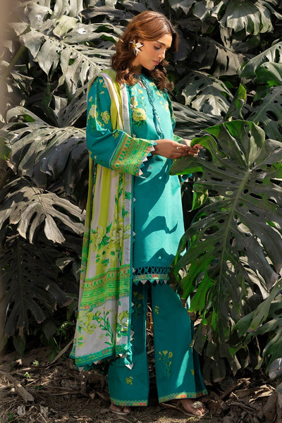 Charizma | C prints Lawn |CP5-21-Brand:Charizma-Type:Ladies Clothes-Teal Green-Lawn-House of Maryam- Buy in UK, USA