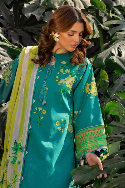 Charizma | C prints Lawn |CP5-21-Brand:Charizma-Type:Ladies Clothes-Teal Green-Lawn-House of Maryam- Buy in UK, USA