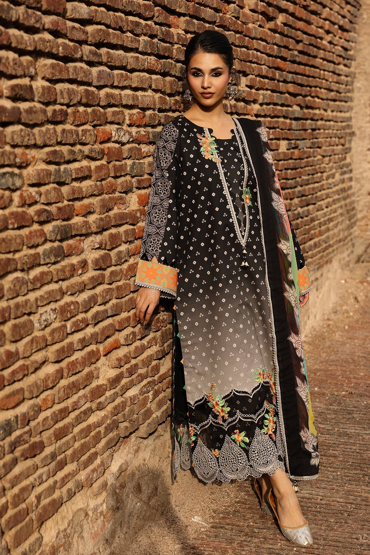 Charizma | Chunri Collection | CHN6-02-Brand:Charizma-Type:Ladies Clothes-Black-Lawn-House of Maryam- Buy in UK, USA