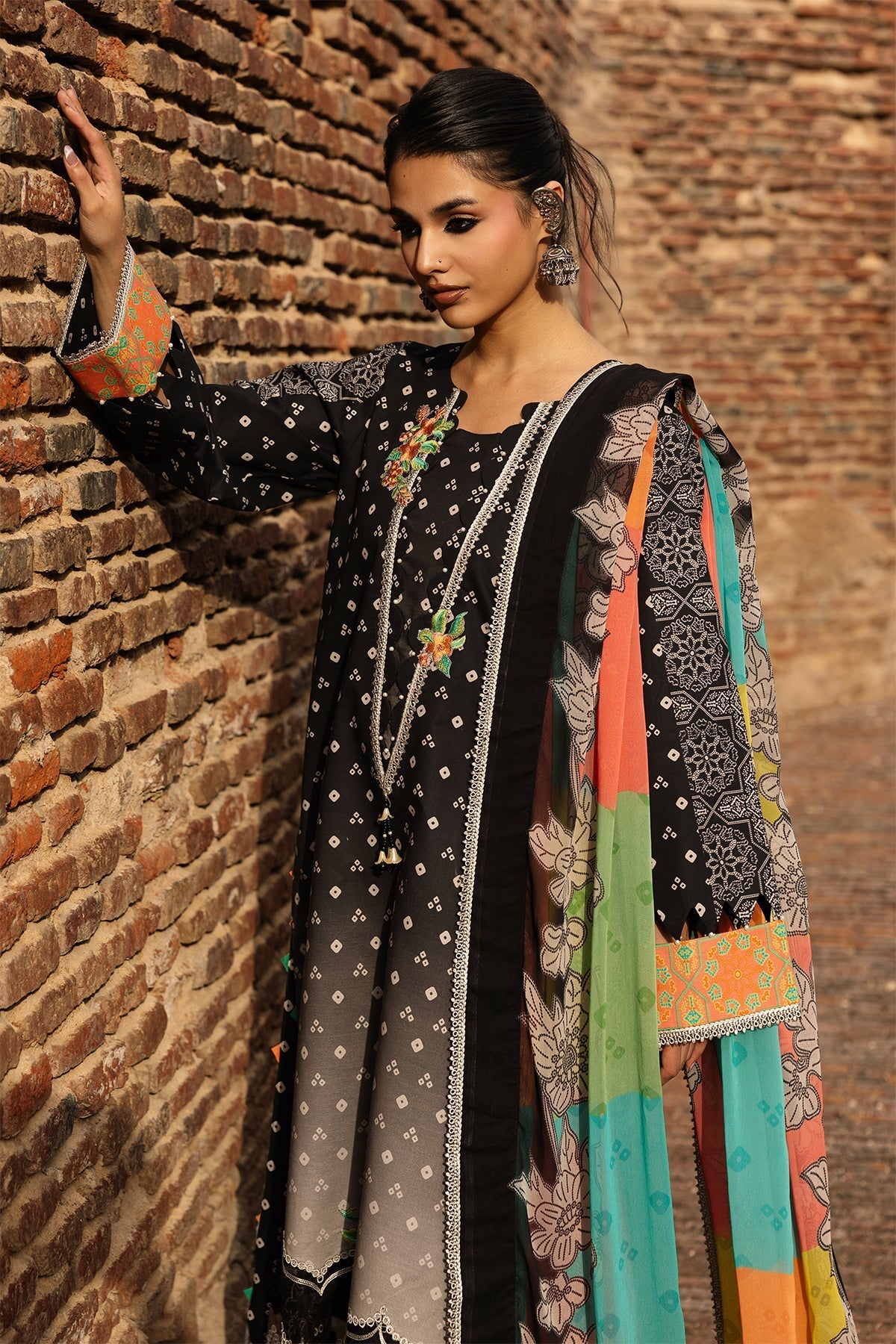 Charizma | Chunri Collection | CHN6-02-Brand:Charizma-Type:Ladies Clothes-Black-Lawn-House of Maryam- Buy in UK, USA