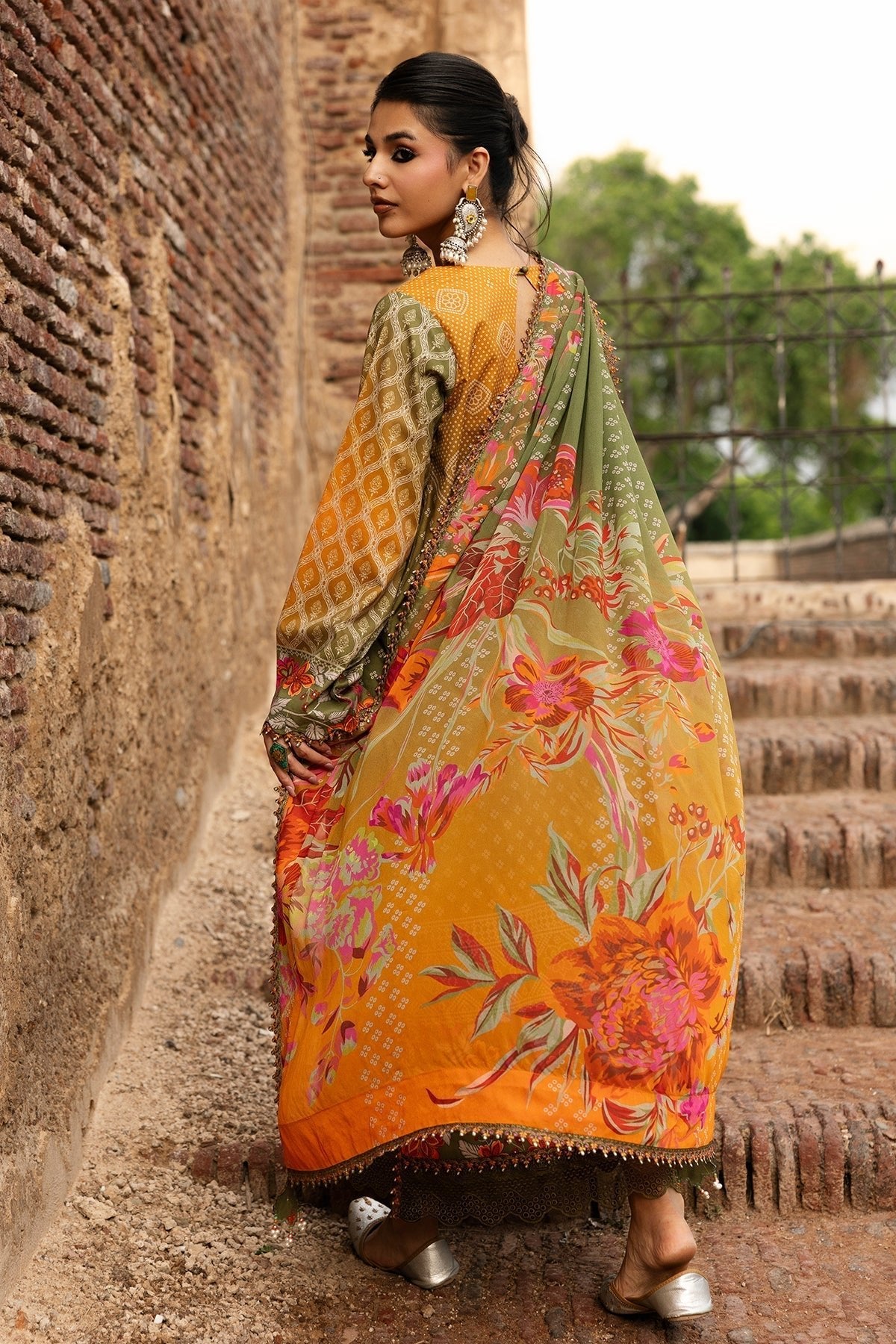 Charizma | Chunri Collection | CHN6-05-Brand:Charizma-Type:Ladies Clothes-Old Gold-Lawn-House of Maryam- Buy in UK, USA
