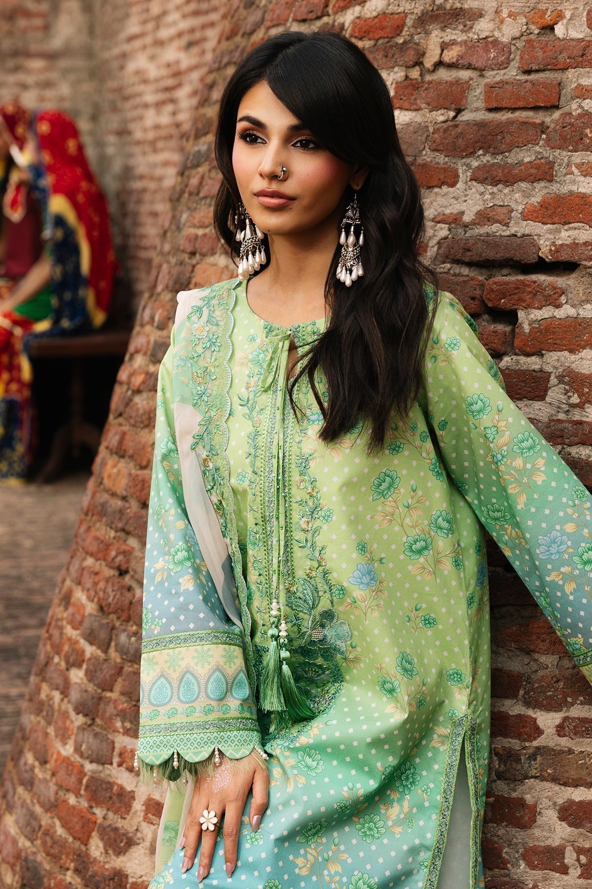 Charizma | Chunri Collection | CHN6-07-Brand:Charizma-Type:Ladies Clothes-Rich Green-Lawn-House of Maryam- Buy in UK, USA