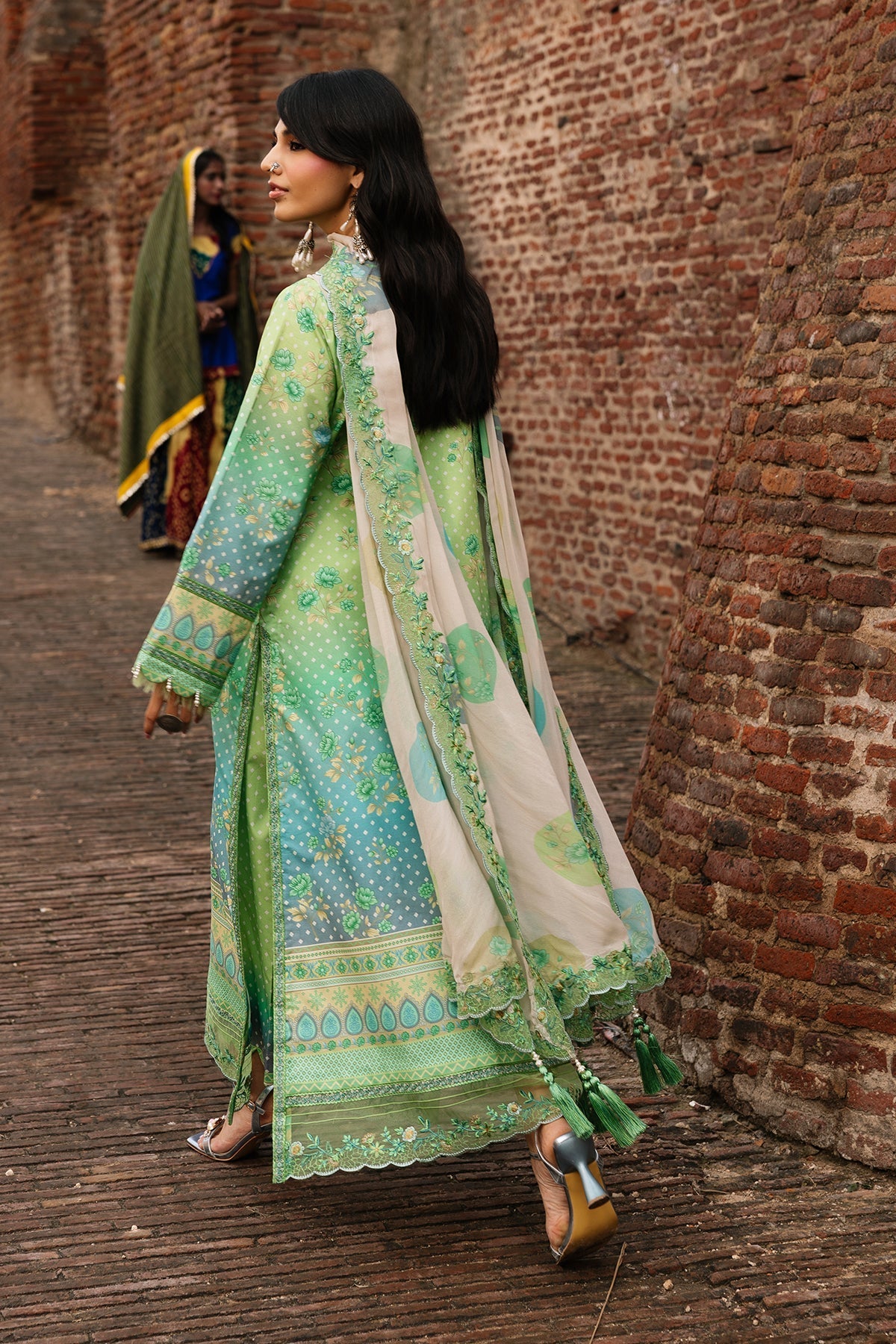 Charizma | Chunri Collection | CHN6-07-Brand:Charizma-Type:Ladies Clothes-Rich Green-Lawn-House of Maryam- Buy in UK, USA