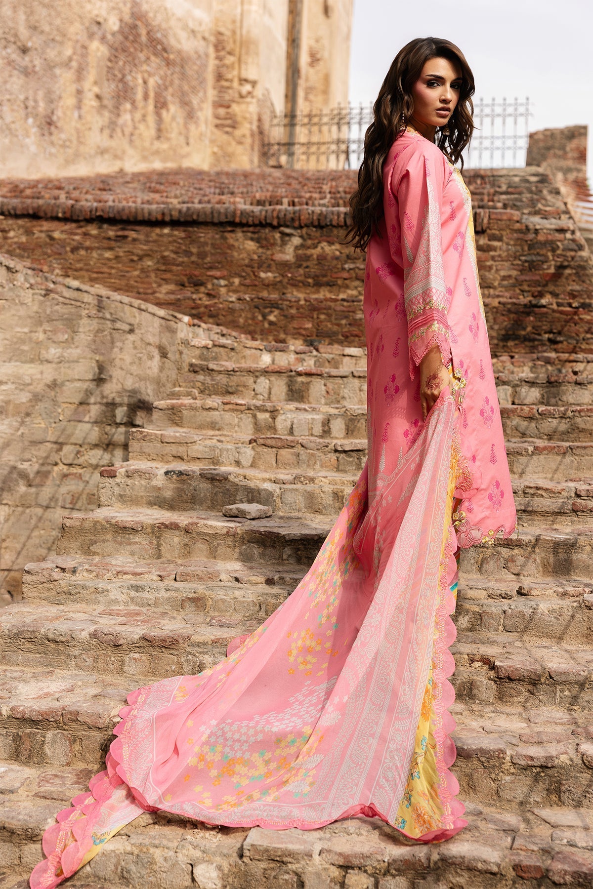 Charizma | Chunri Collection | CHN6-08-Brand:Charizma-Type:Ladies Clothes-Ash Pink-Lawn-House of Maryam- Buy in UK, USA