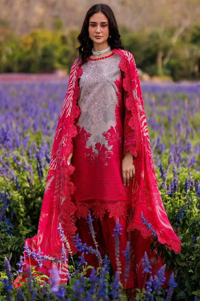 Charizma | Combination 25 | CC5-02-Brand:Charizma-Type:Ladies Clothes-Red-Lawn-House of Maryam- Buy in UK, USA