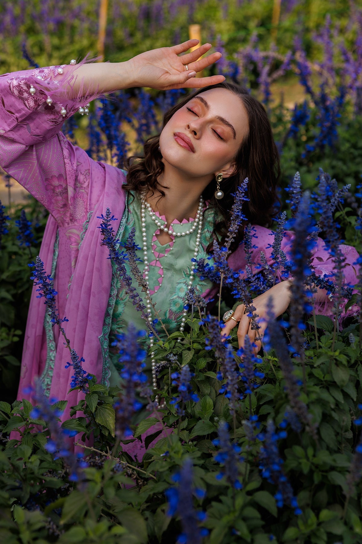 Charizma | Combination 25 | CC5-03-Brand:Charizma-Type:Ladies Clothes-Soft Pink-Lawn-House of Maryam- Buy in UK, USA