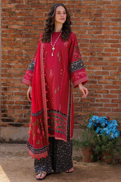 Charizma | Combination 25 | CC5-04-Brand:Charizma-Type:Ladies Clothes-Blood Red-Lawn-House of Maryam- Buy in UK, USA